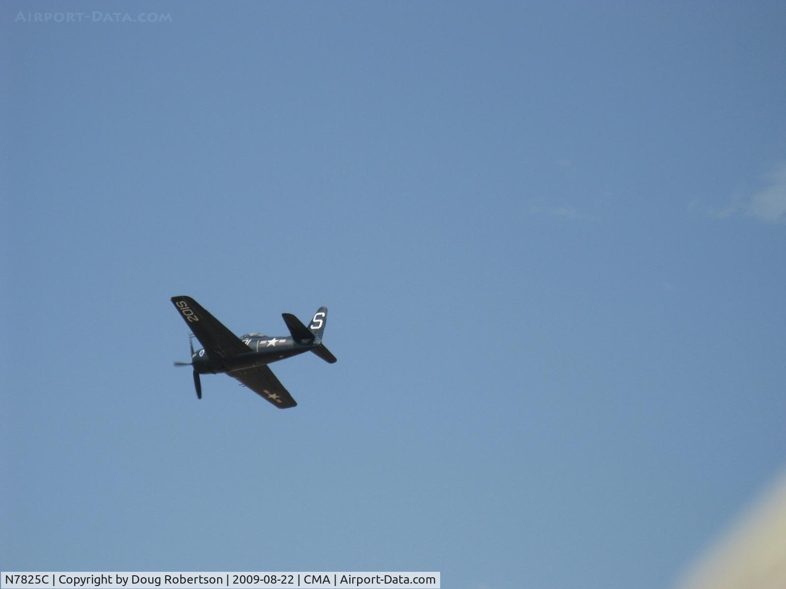 N7825C, 1948 Grumman F8F-2 (G58) Bearcat C/N D.1227, 1949 Grumman F8F-2 BEARCAT, high speed pass over Runway 26
