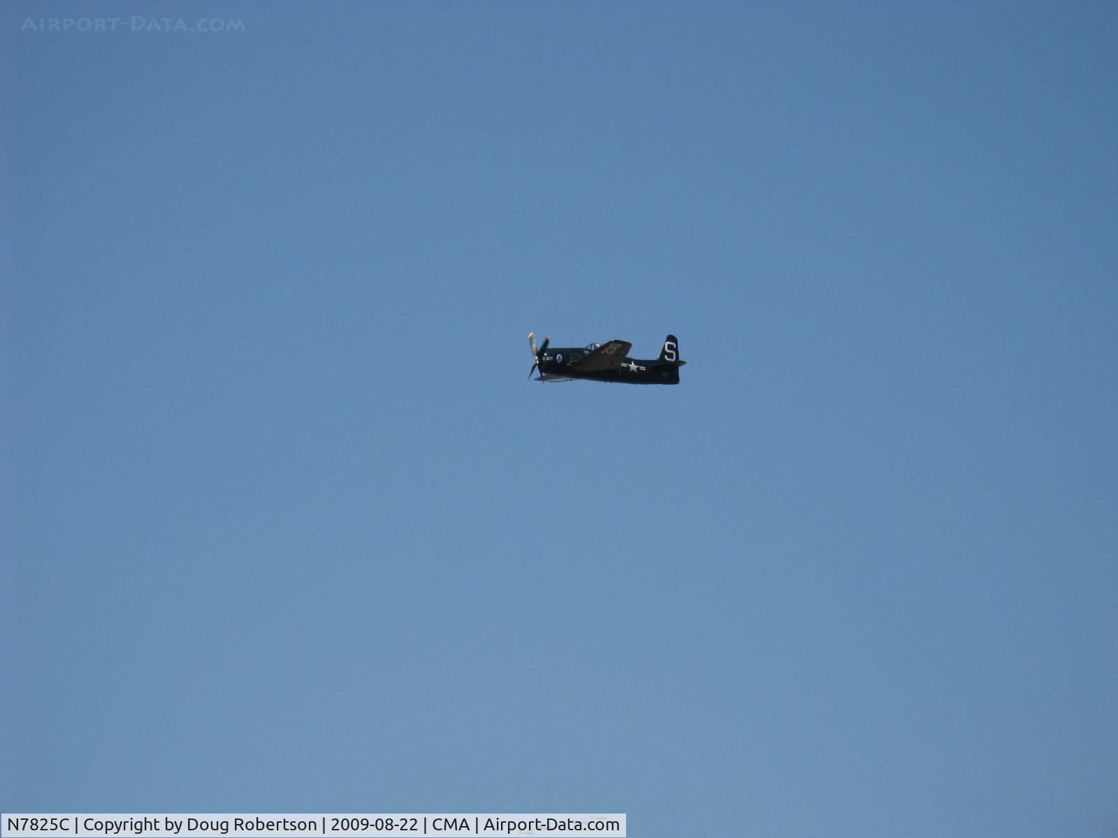 N7825C, 1948 Grumman F8F-2 (G58) Bearcat C/N D.1227, 1949 Grumman F8F-2 BEARCAT, high speed pass over Runway 26