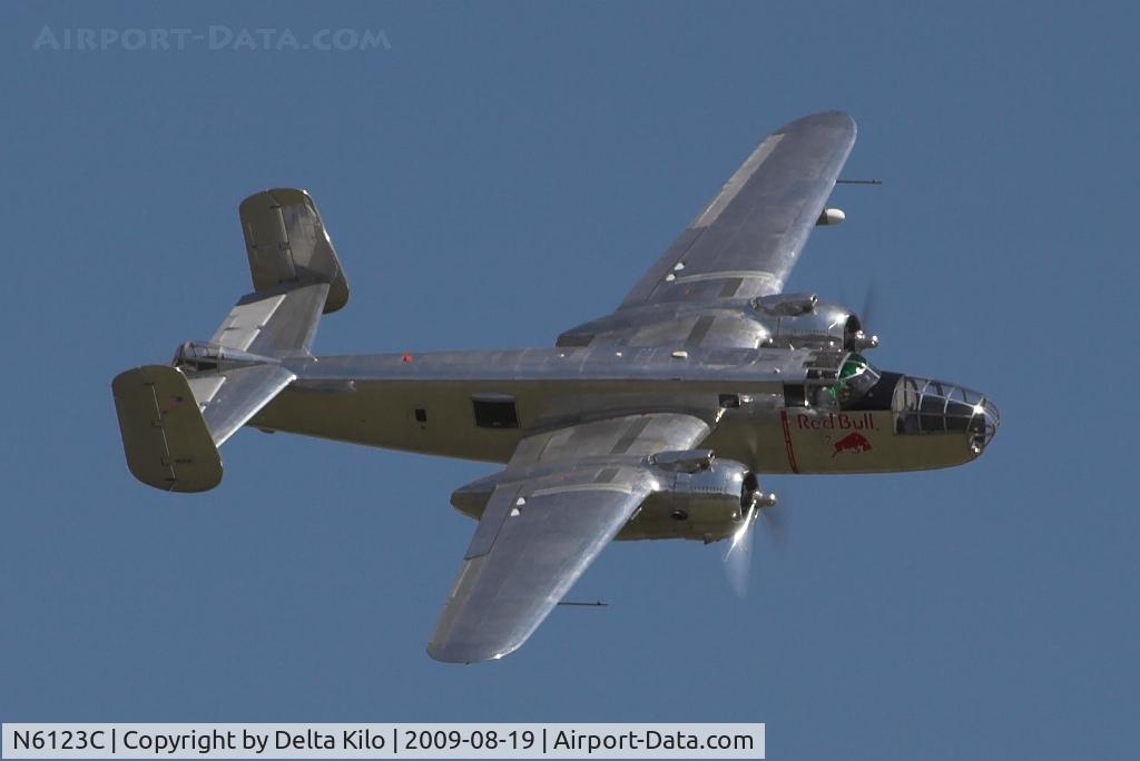 N6123C, 1945 North American B-25J-30-NC Mitchell Mitchell C/N 108-47647, Red Bull Air Race Budapest