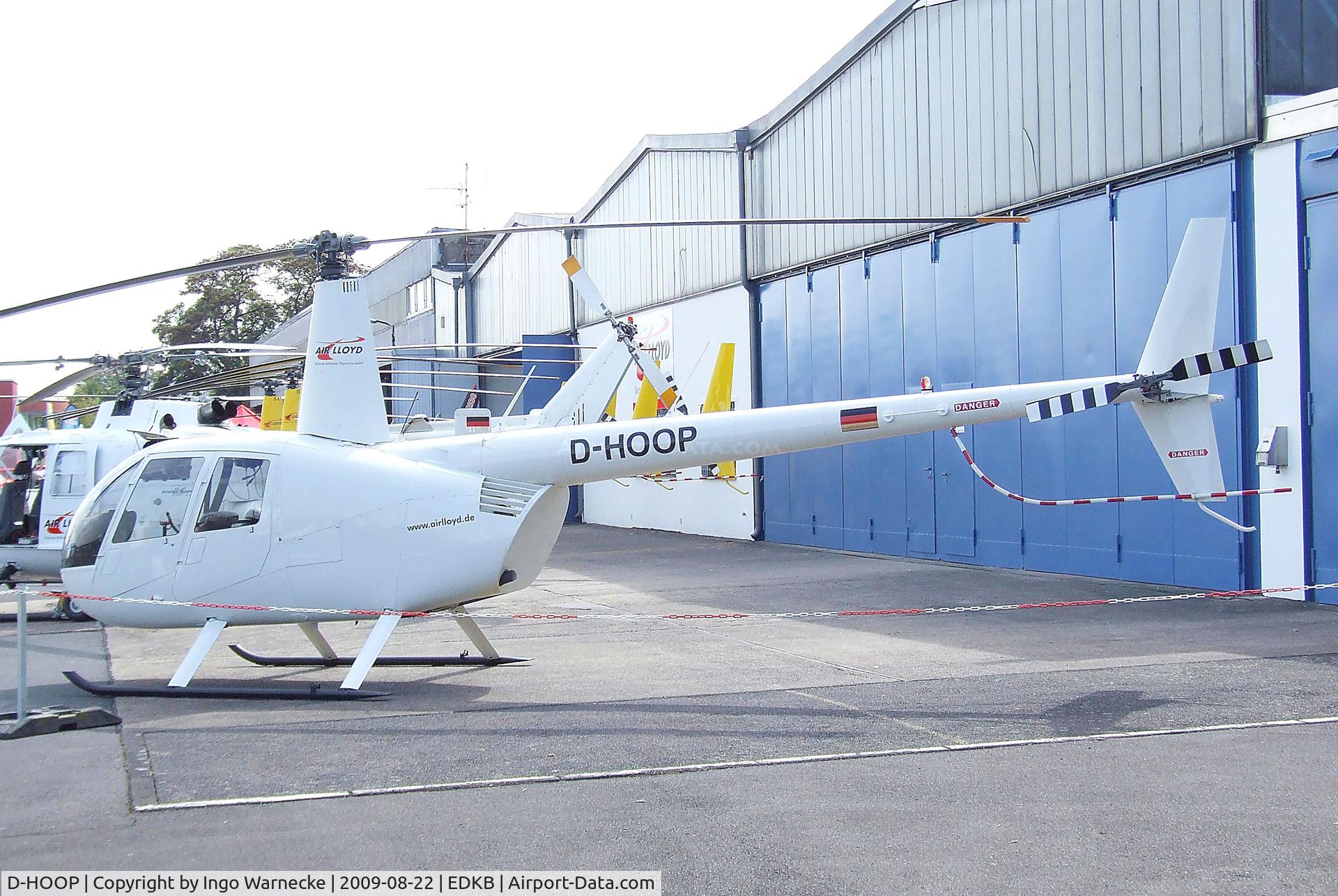 D-HOOP, Robinson R44 Raven C/N 1989, Robinson R44 Raven of Air Lloyd at the Bonn-Hangelar centennial jubilee airshow