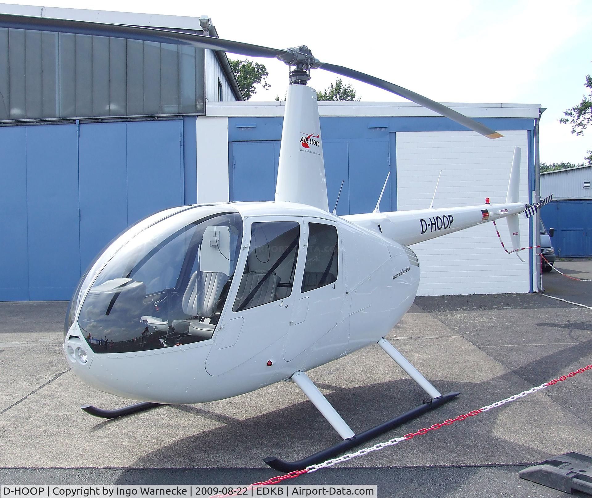 D-HOOP, Robinson R44 Raven C/N 1989, Robinson R44 Raven of Air Lloyd at the Bonn-Hangelar centennial jubilee airshow
