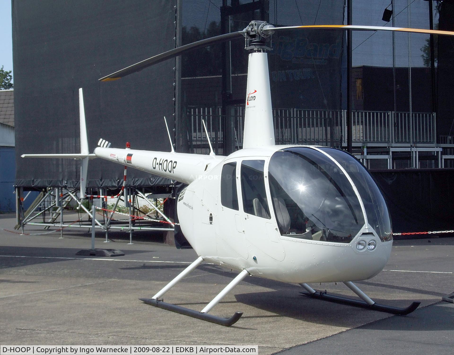 D-HOOP, Robinson R44 Raven C/N 1989, Robinson R44 Raven of Air Lloyd at the Bonn-Hangelar centennial jubilee airshow