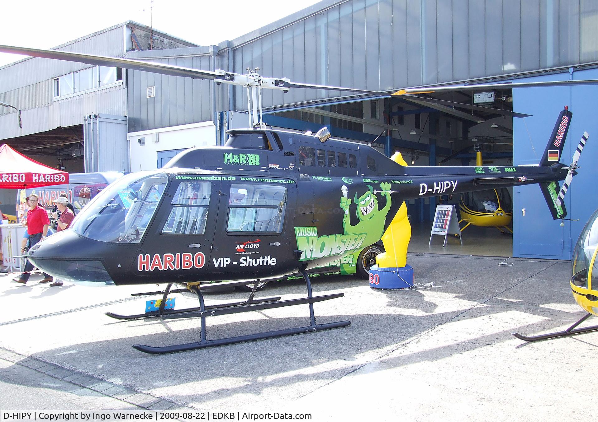D-HIPY, Bell 206B JetRanger III C/N 4186, Bell 206B3  JetRanger III of Air Lloyd at the Bonn-Hangelar centennial jubilee airshow