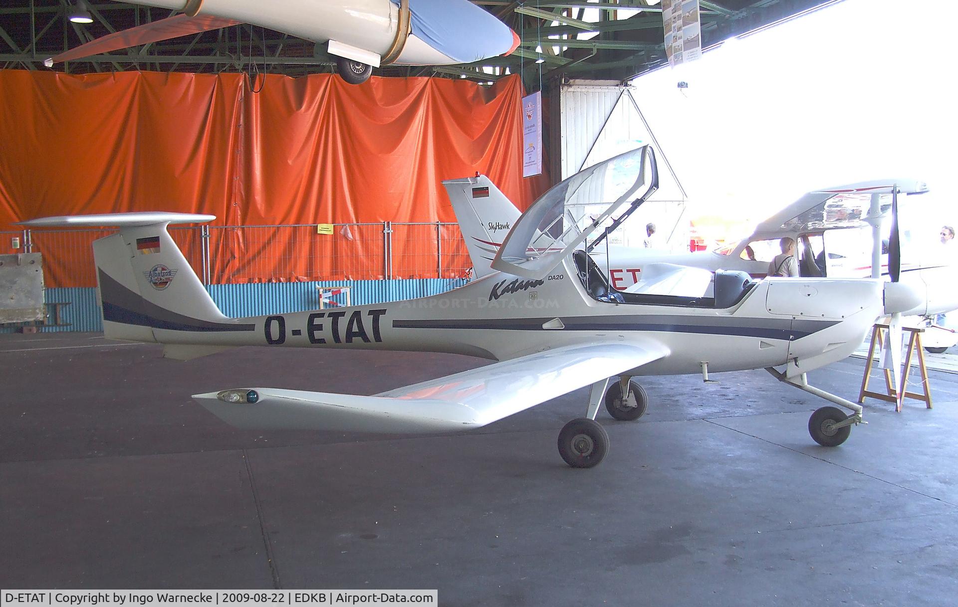 D-ETAT, 1996 Diamond DV-20A-1 Katana C/N 10180, Diamond DA-20-A1 Katana at the Bonn-Hangelar centennial jubilee airshow
