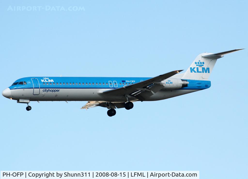 PH-OFP, 1995 Fokker 100 (F-28-0100) C/N 11472, Landing rwy 14R