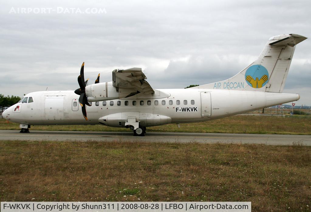 F-WKVK, 1997 ATR 42-500 C/N 556, Stored at the Latecoere Aeroservices facility... Ex. VT-ADP