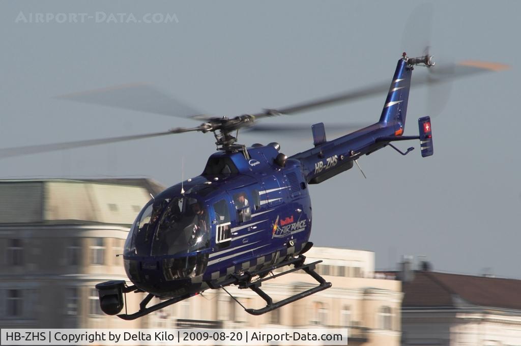 HB-ZHS, 1982 Eurocopter Bo-105CBS-4 C/N S-606, Red Bull Air Race Budapest