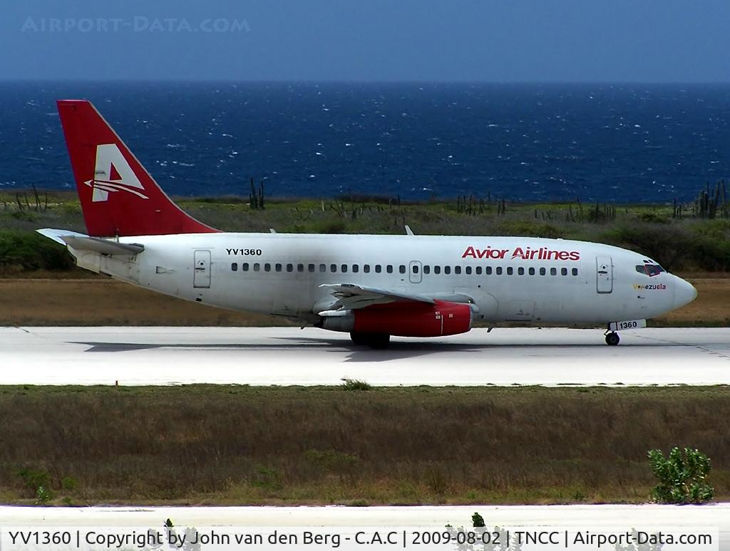 YV1360, 1978 Boeing 737-201 C/N 21665, Avior Airlines B 737-2H4Adv (23055/970) @ TNCC / CUR