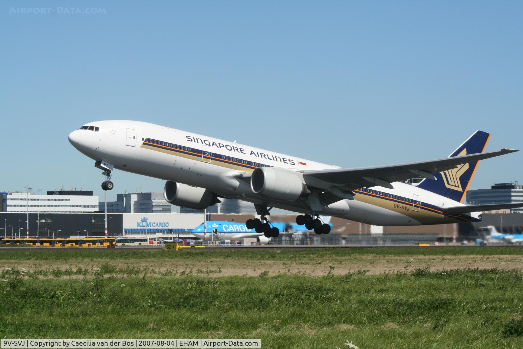 9V-SVJ, 2002 Boeing 777-212/ER C/N 32335, Departure from Schiphol