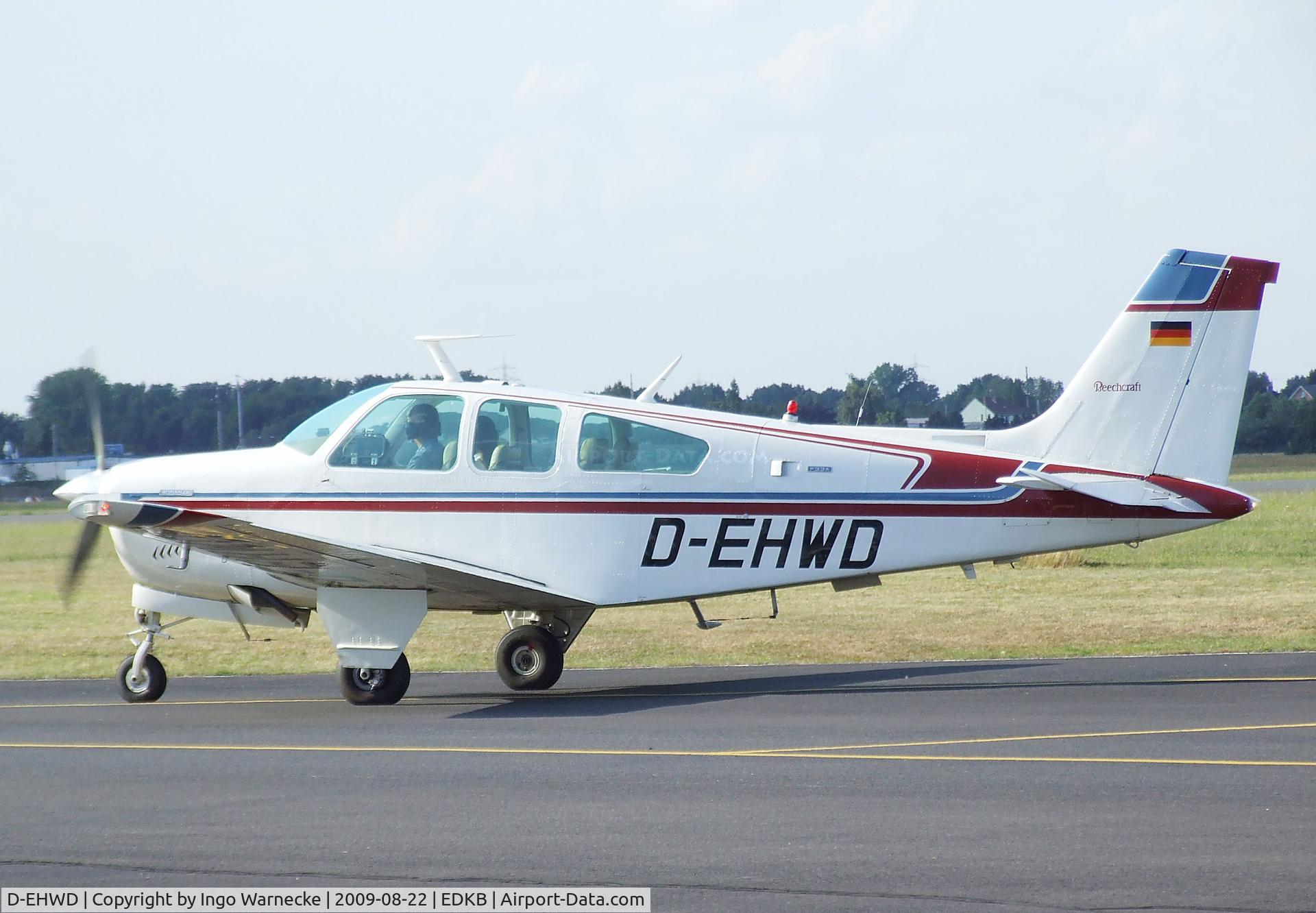 D-EHWD, 1973 Beech F33A Bonanza Bonanza C/N CE-440, Beechcraft F33A Bonanza at the Bonn-Hangelar centennial jubilee airshow