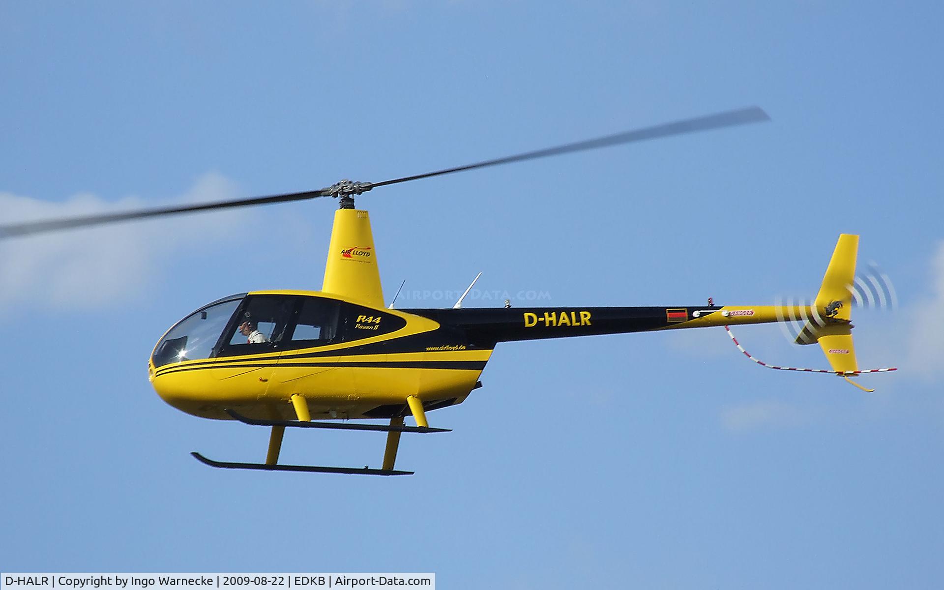 D-HALR, 2008 Robinson R44 Raven II C/N 12468, Robinson R44 Raven II of Air Lloyd at the Bonn-Hangelar centennial jubilee airshow