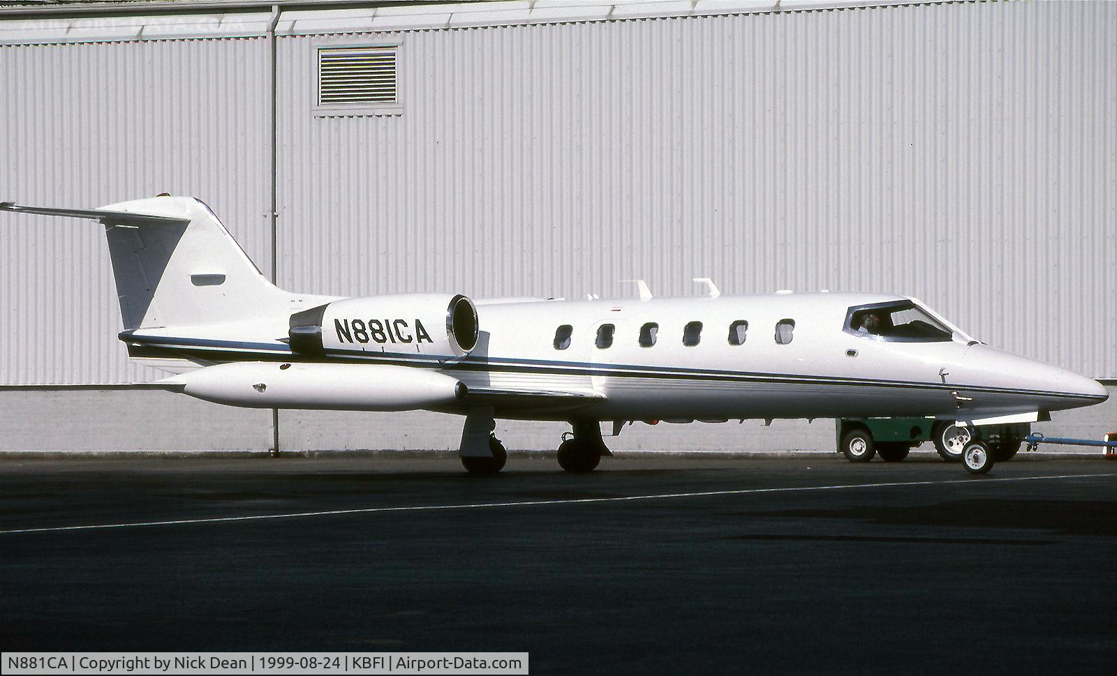 N881CA, 1983 Learjet 35A C/N 35A-508, KBFI