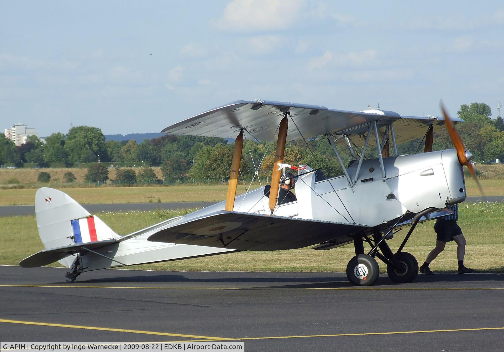 G-APIH, 1939 De Havilland DH-82A Tiger Moth II C/N 82981, De Havilland D.H.82A Tiger Moth at the Bonn-Hangelar centennial jubilee airshow