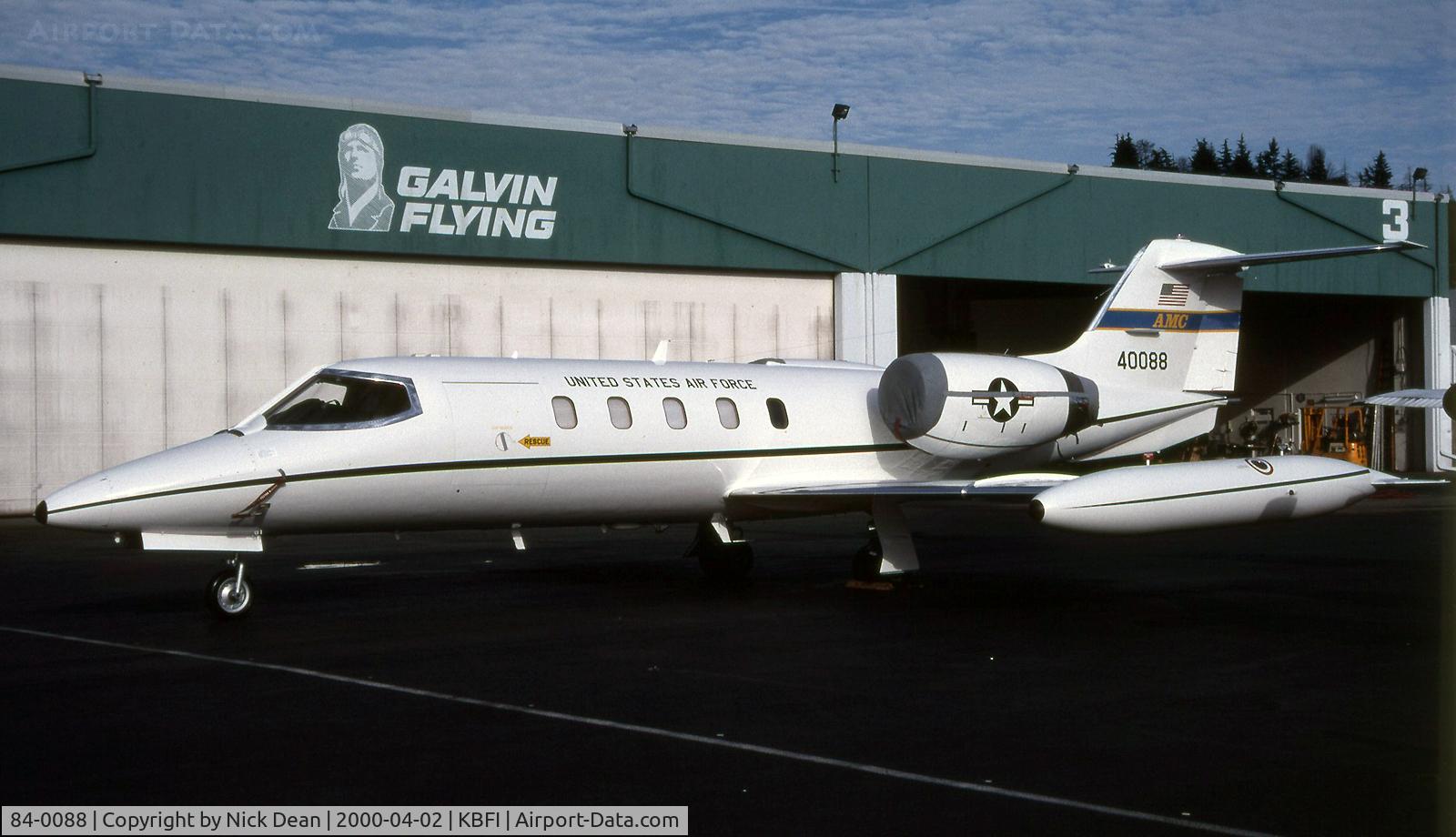 84-0088, 1984 Learjet 35A C-21A C/N 35A-534, KBFI