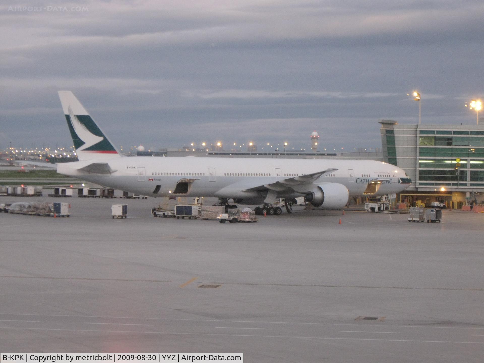 B-KPK, 2009 Boeing 777-367/ER C/N 36158, At Toronto