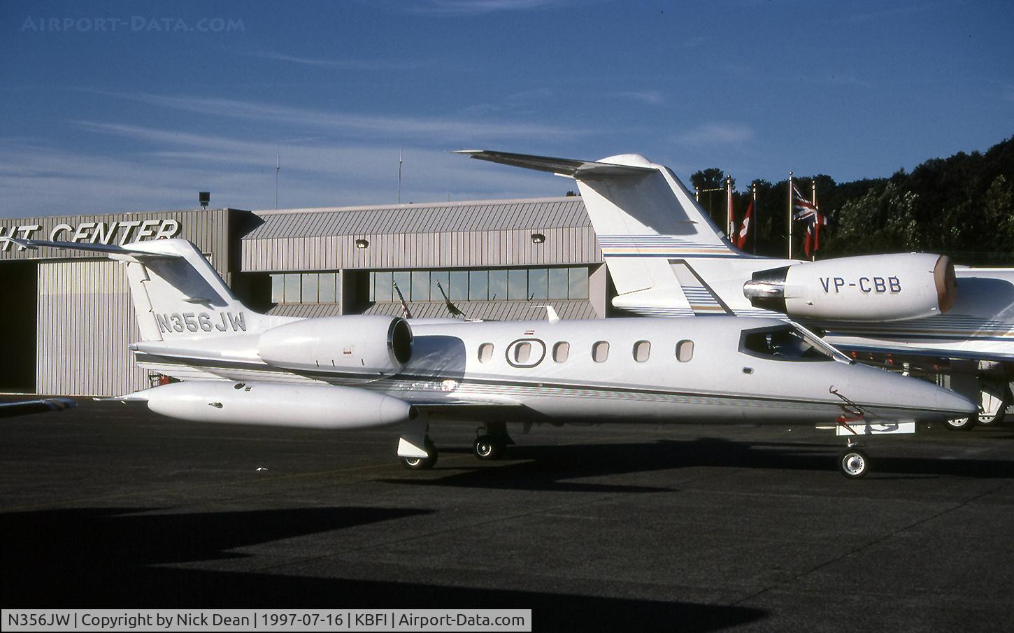 N356JW, 1990 Learjet 35A C/N 35A-656, KBFI