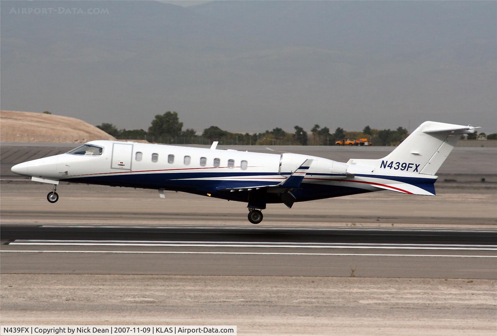 N439FX, 2007 Learjet 45 C/N 341, KLAS