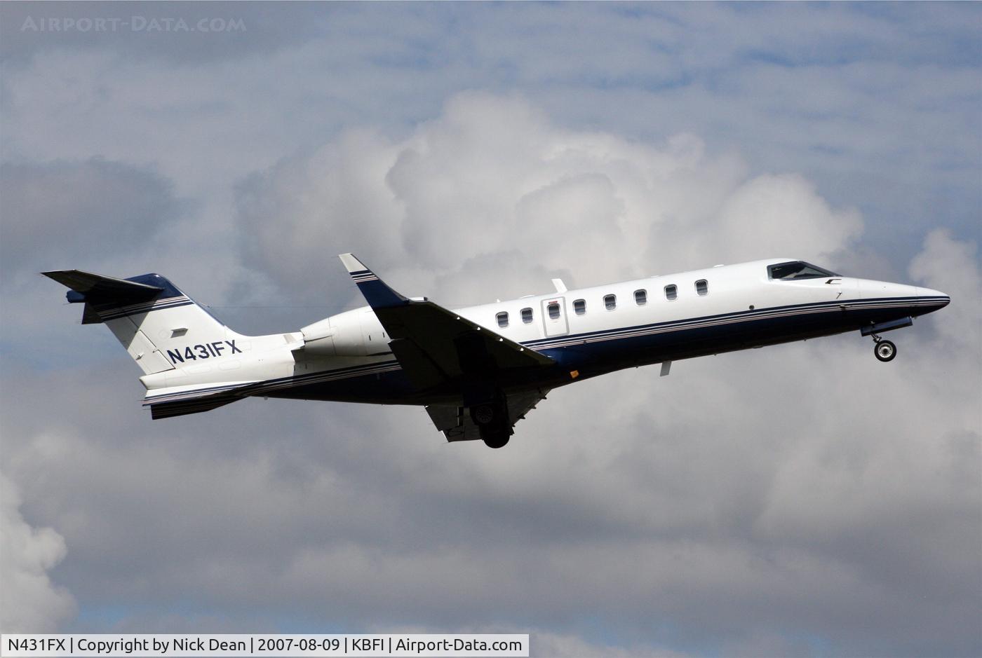 N431FX, 2001 Learjet 45 C/N 177, KBFI