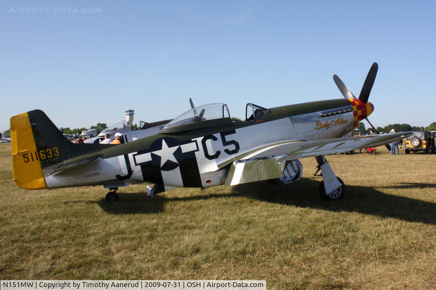 N151MW, 1945 North American P-51D Mustang C/N 124-48386, 1945 North American/aero Classics P-51D, c/n: 45-11633
