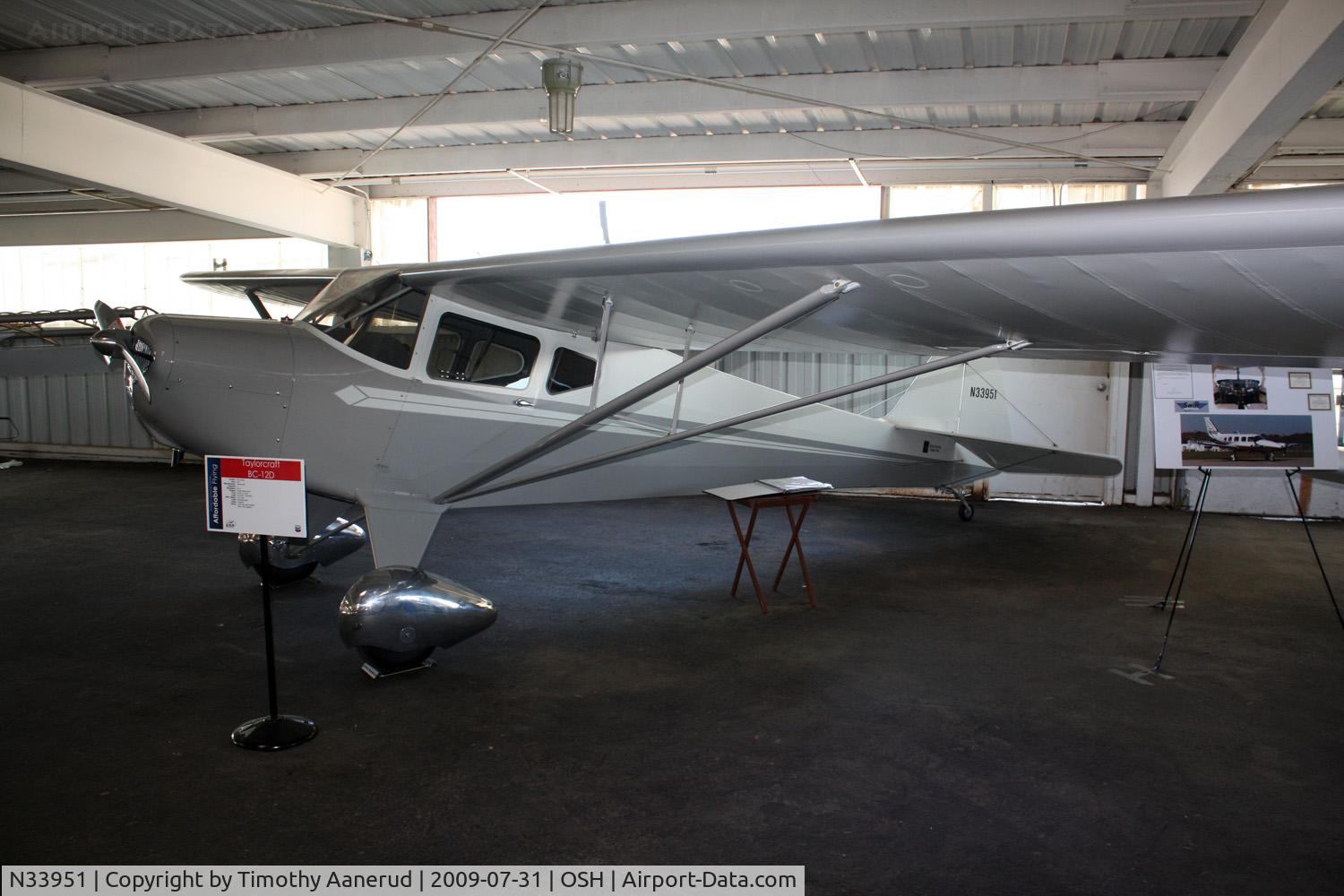 N33951, 1941 Taylorcraft BC12-65 C/N 2802, 1941 Taylorcraft BC12-65, c/n: 2802