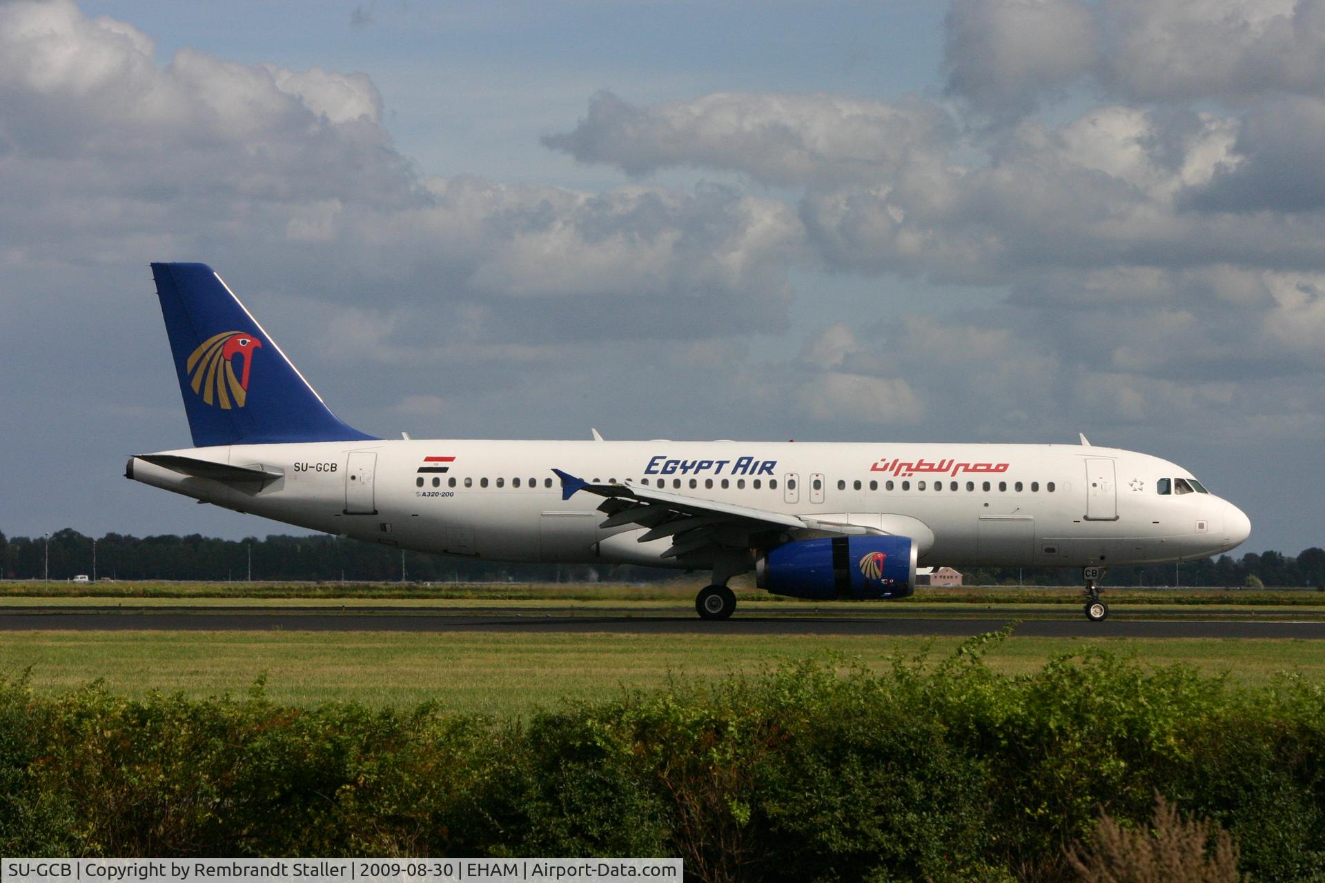 SU-GCB, 2003 Airbus A320-232 C/N 2079, Just landed on 18R at Schiphol