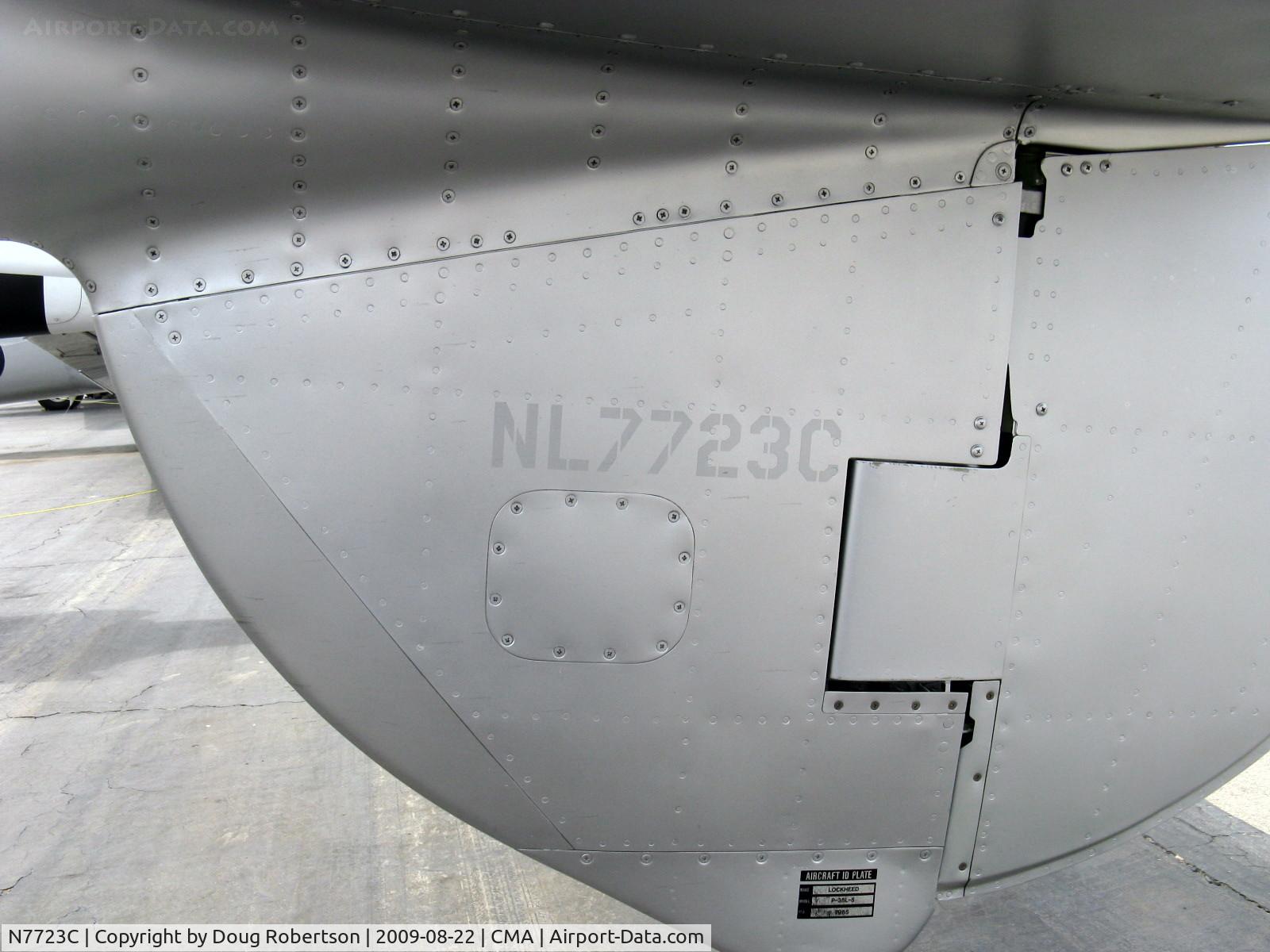 N7723C, 1944 Lockheed P-38L-5 Lightning C/N 7985, 1944 Lockheed P-38L LIGHTNING, two Allison V1710-111/113 1,475 Hp each. Combat rating 1,600 Hp each at 26,500'. Ventral fin/rudder