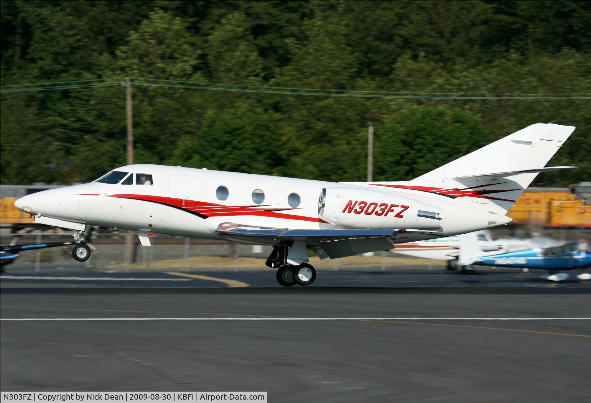 N303FZ, 1989 Dassault Falcon 100 C/N 218, KBFI
