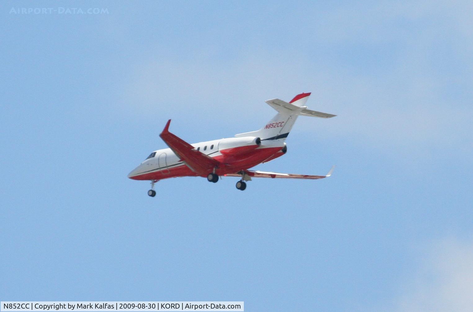 N852CC, 2007 Hawker Beechcraft Corp HAWKER 900XP C/N HA-0012, HAWKER 900XP, N852CC Arriving 4R KORD from KIND