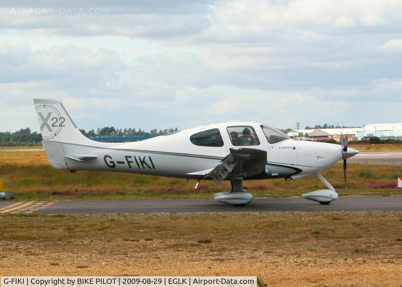 G-FIKI, 2008 Cirrus SR22 X C/N 3415, NEWLY REGISTERED SR22 HEADING TO RWY 25