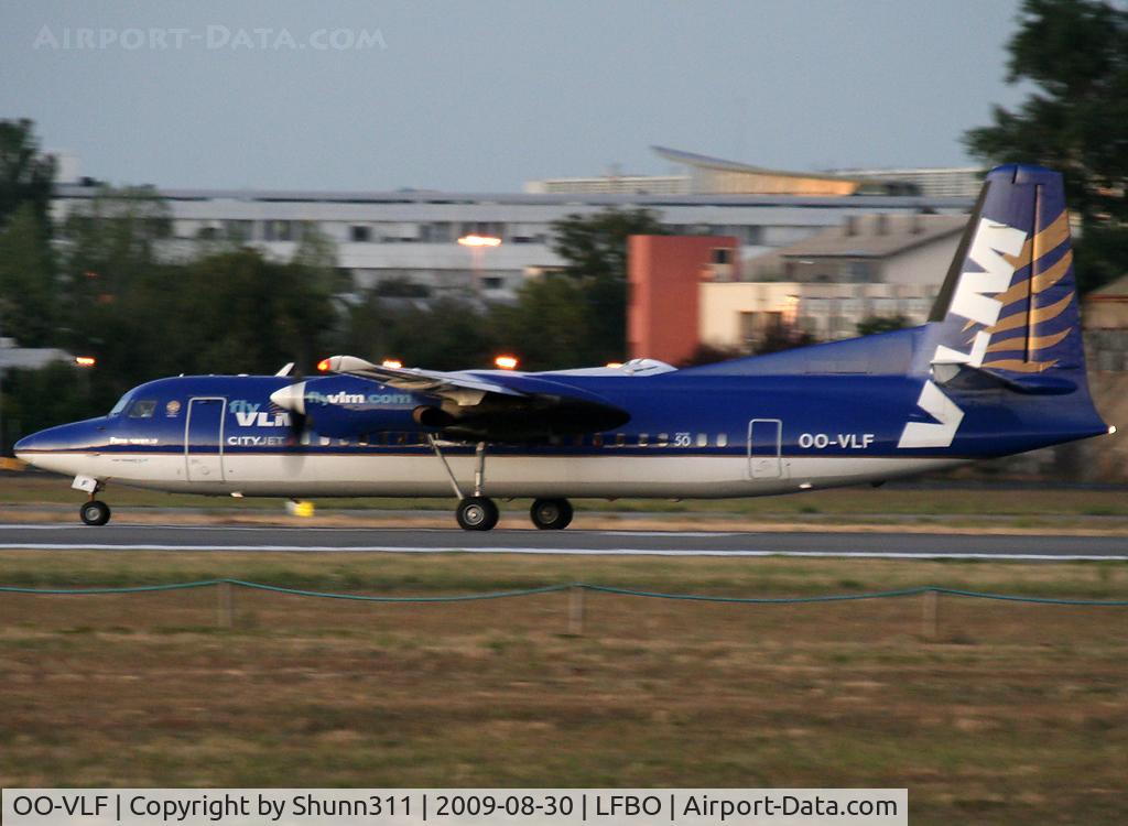 OO-VLF, 1991 Fokker 50 C/N 20208, Ready for take off rwy 32R