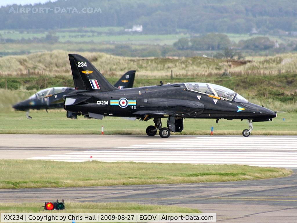 XX234, 1978 Hawker Siddeley Hawk T.1 C/N 070/312070, RAF No 4 FTS/208(R) Sqn