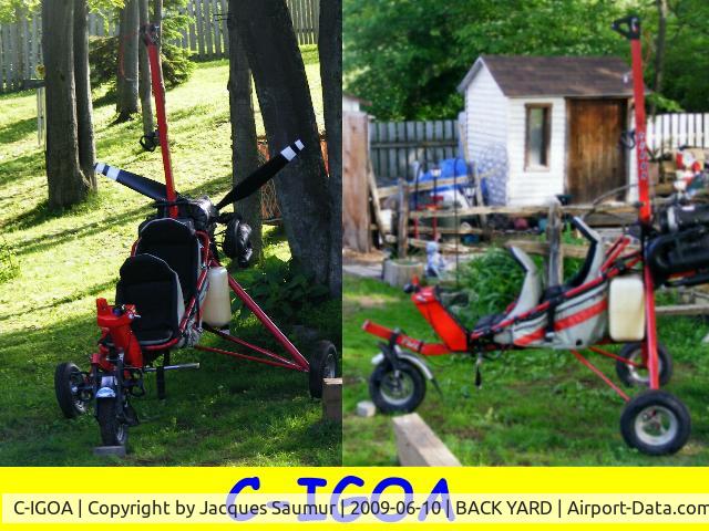 C-IGOA, 2000 Air Creation Kiss Twin503 SL C/N T00060, I bought this aircraft in june 2009