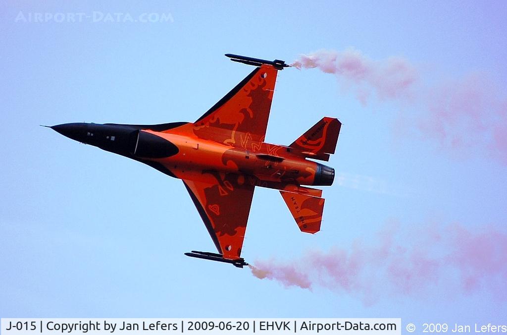 J-015, 1991 Fokker F-16A Fighting Falcon C/N 6D-171, Dutch Airforce Demo 2009