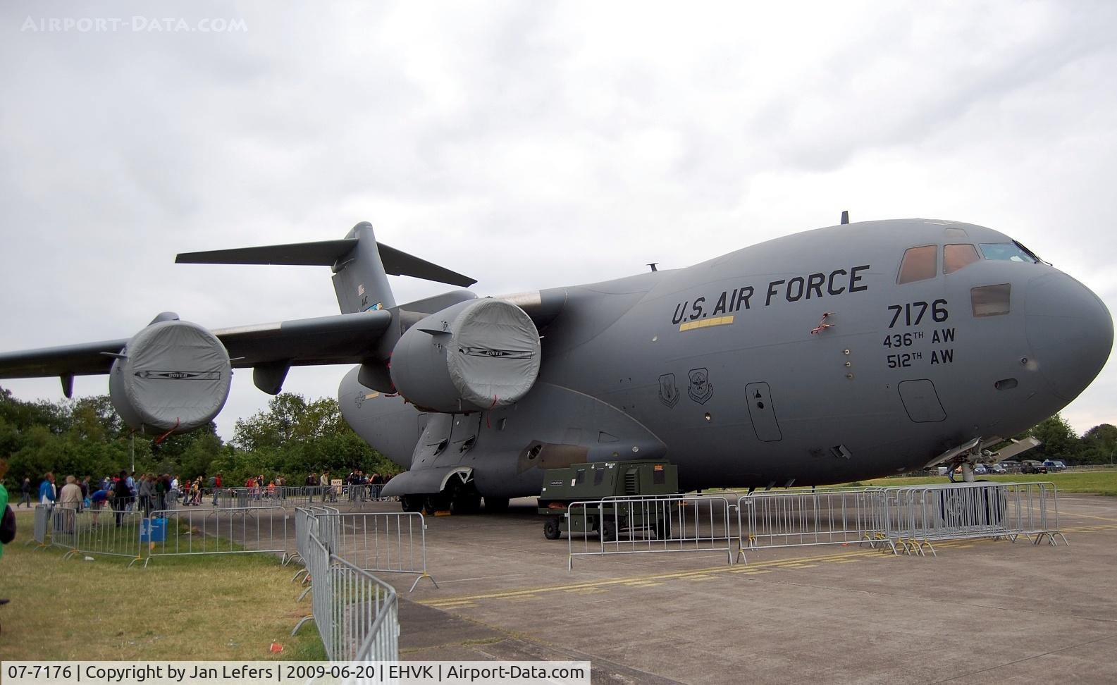 07-7176, 2007 Boeing C-17A Globemaster III C/N P-176, USAF C-17A Globemaster III