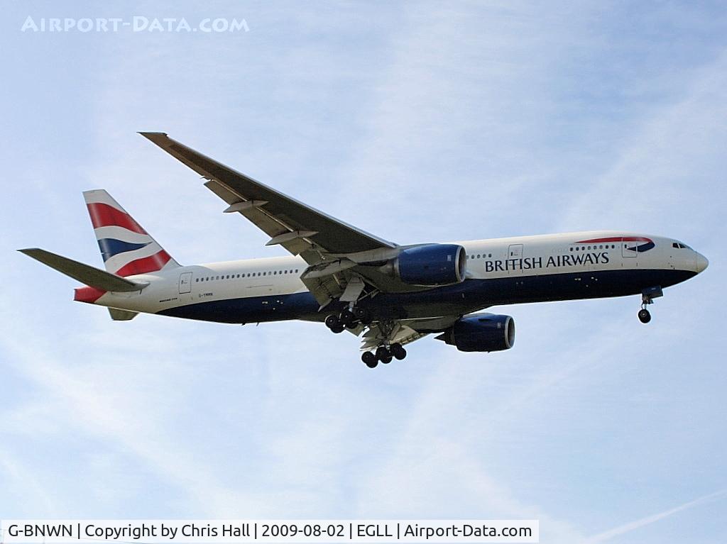G-BNWN, 1991 Boeing 767-336 C/N 25444, British Airways