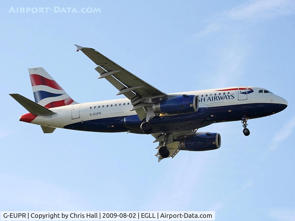 G-EUPR, 2000 Airbus A319-131 C/N 1329, British Airways
