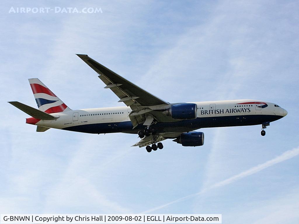 G-BNWN, 1991 Boeing 767-336 C/N 25444, British Airways
