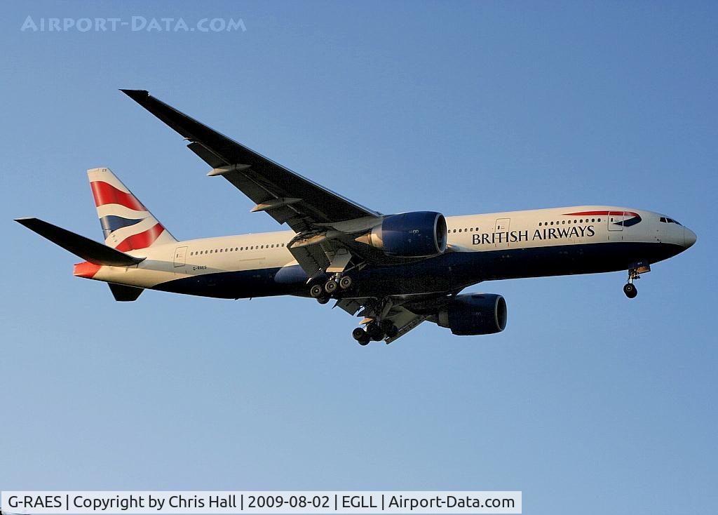 G-RAES, 1997 Boeing 777-236 C/N 27491, British Airways