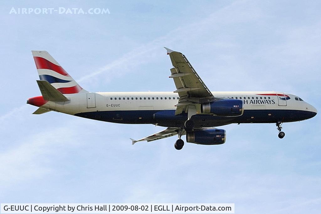 G-EUUC, 2001 Airbus A320-232 C/N 1696, British Airways