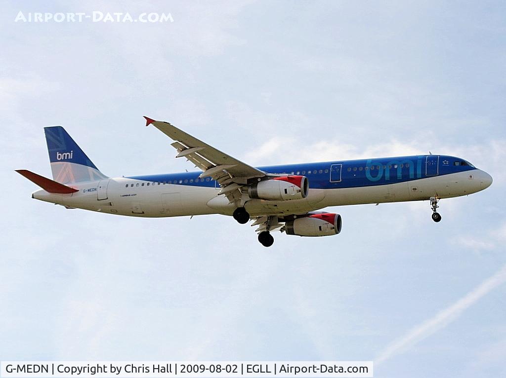 G-MEDN, 2008 Airbus A321-231 C/N 3512, BMI