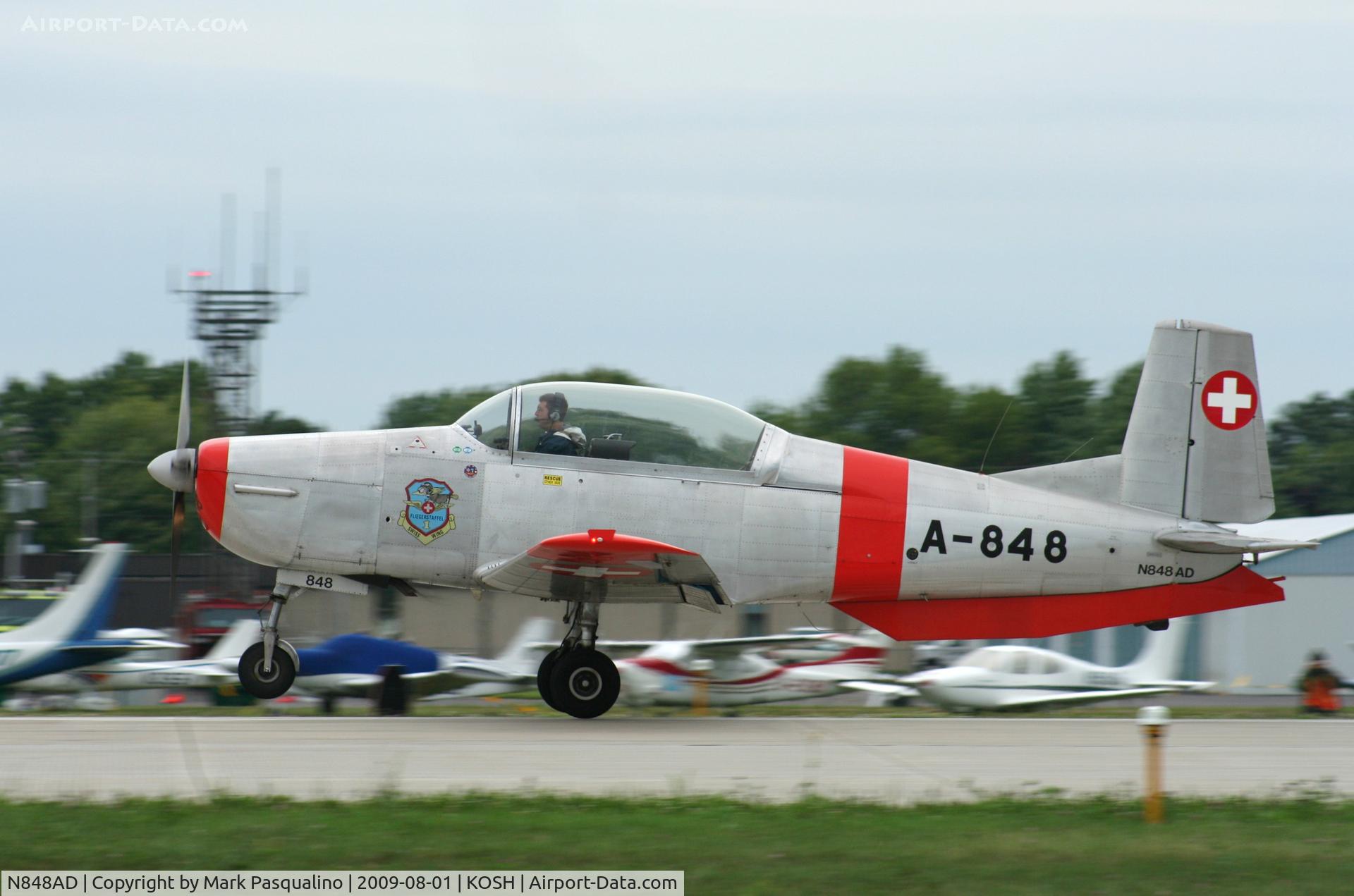 N848AD, 1959 Pilatus P3-05 C/N 486-35, Pilatus P3-05