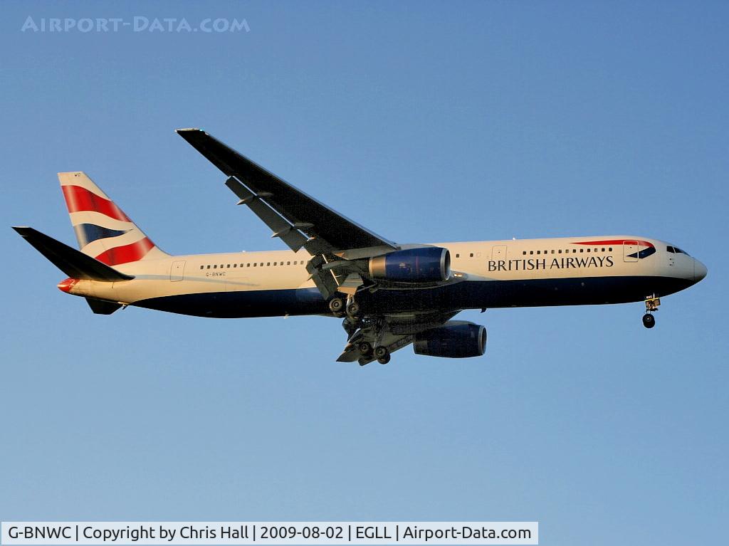 G-BNWC, 1989 Boeing 767-336 C/N 24335, British Airways