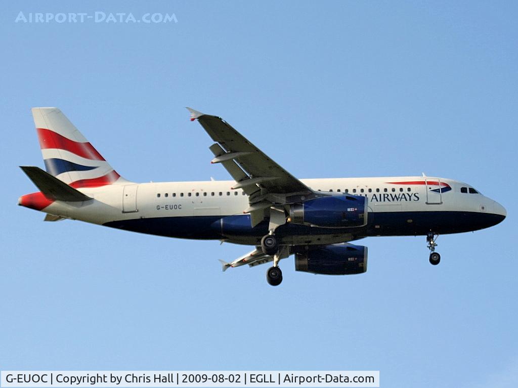 G-EUOC, 2001 Airbus A319-131 C/N 1537, British Airways