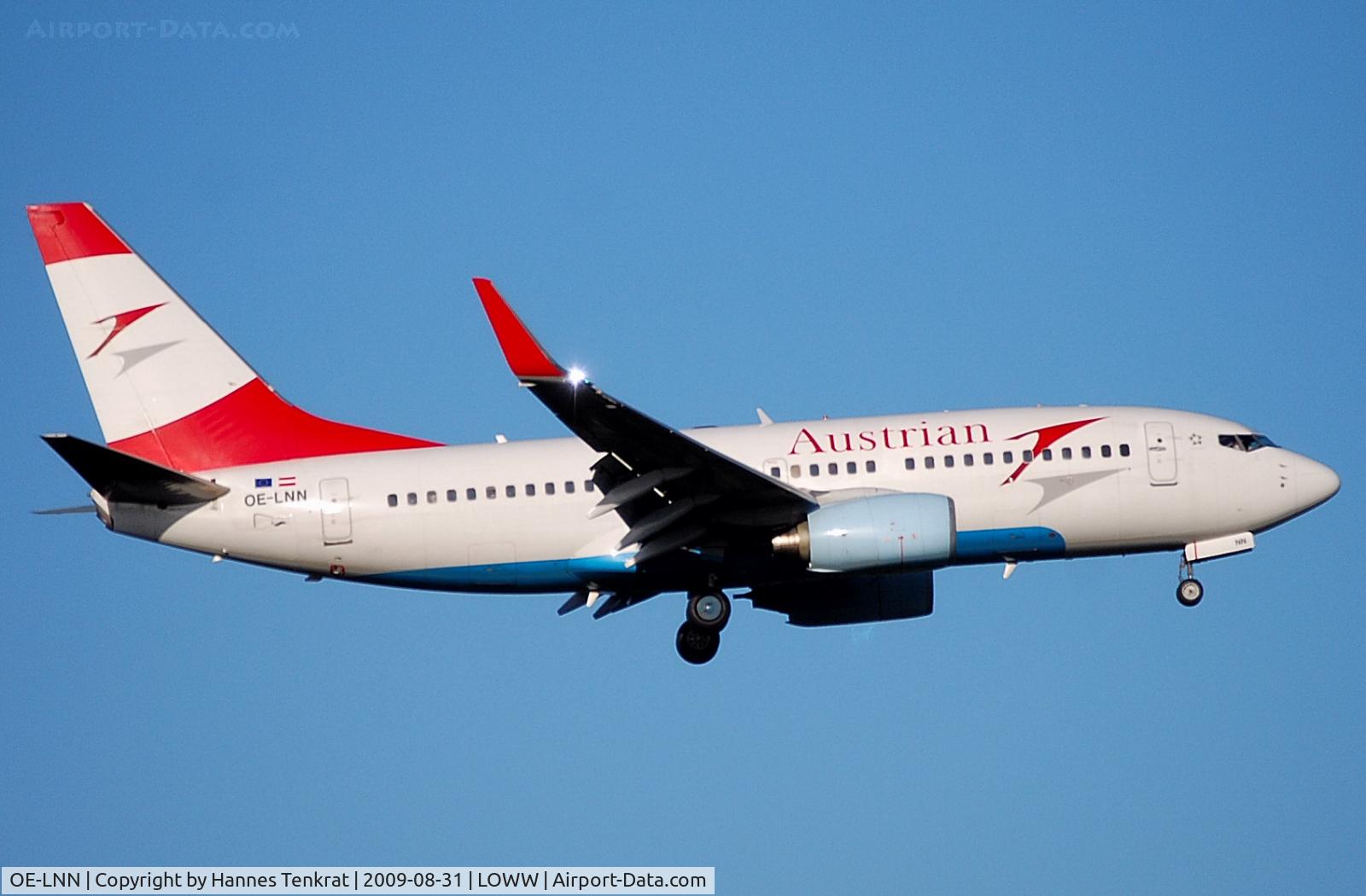 OE-LNN, 2000 Boeing 737-7Z9 C/N 30418, Austrian Airlines Boeing 737-700