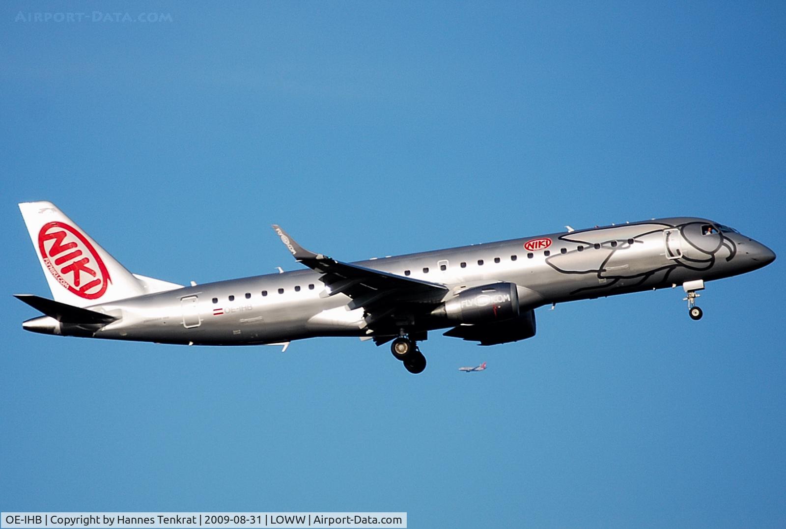OE-IHB, 2009 Embraer 190LR (ERJ-190-100LR) C/N 19000294, FlyNIKI Embraer ERJ 190-100LR