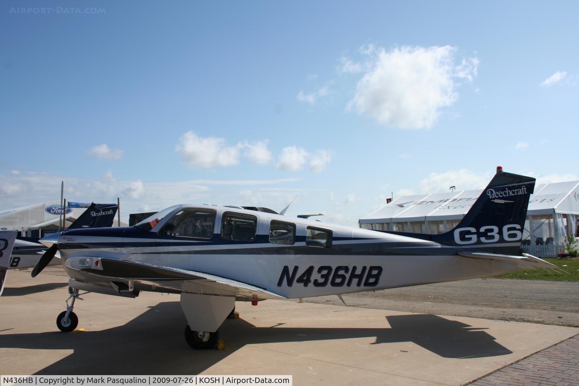 N436HB, Hawker Beechcraft Corp G36 Bonanza C/N E-3893, Hawker Beechcraft G36