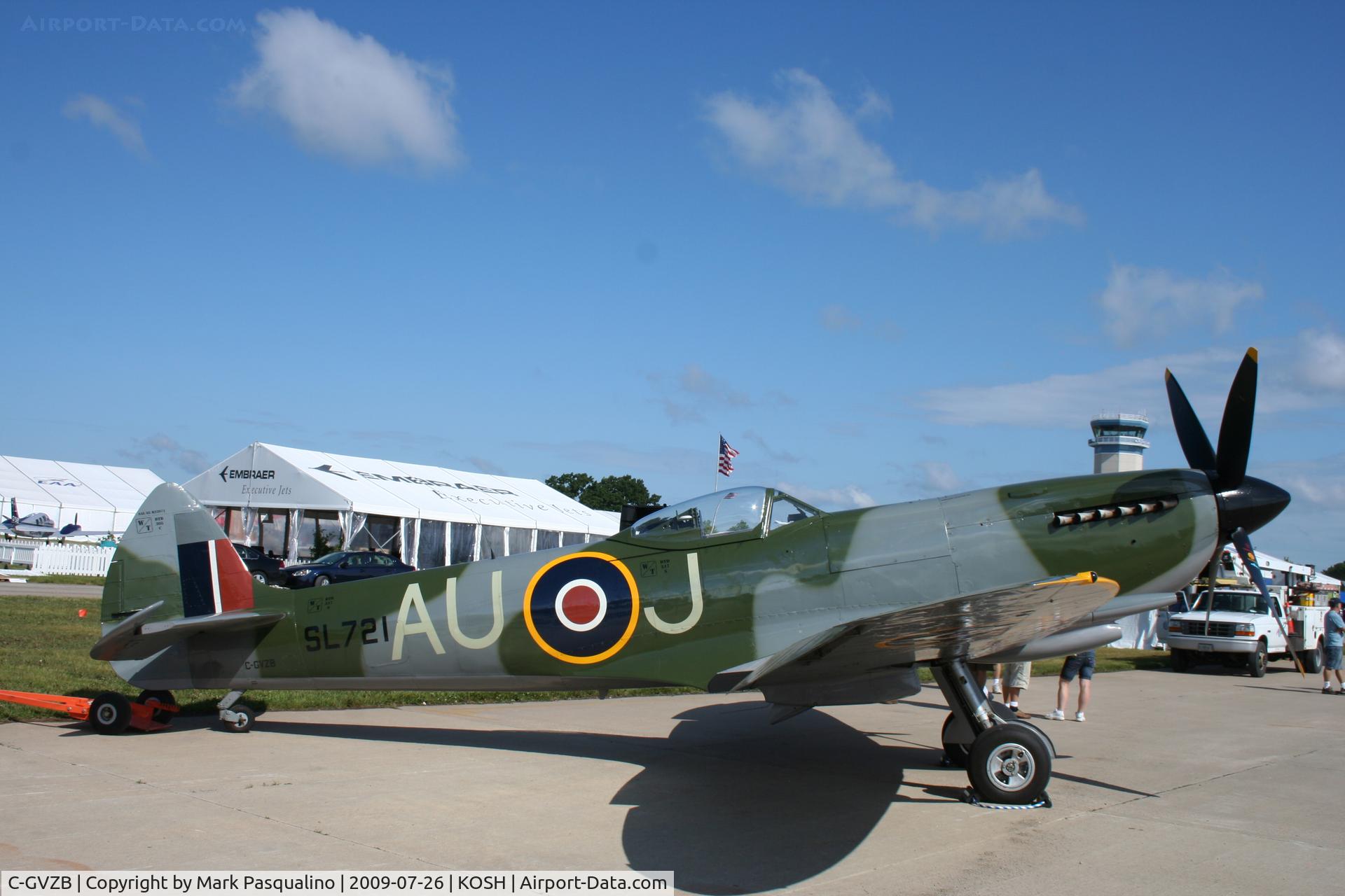C-GVZB, 1945 Supermarine 361 Spitfire LF.XVIe C/N CBAF.IX.4756, Spitfire Mark XVI