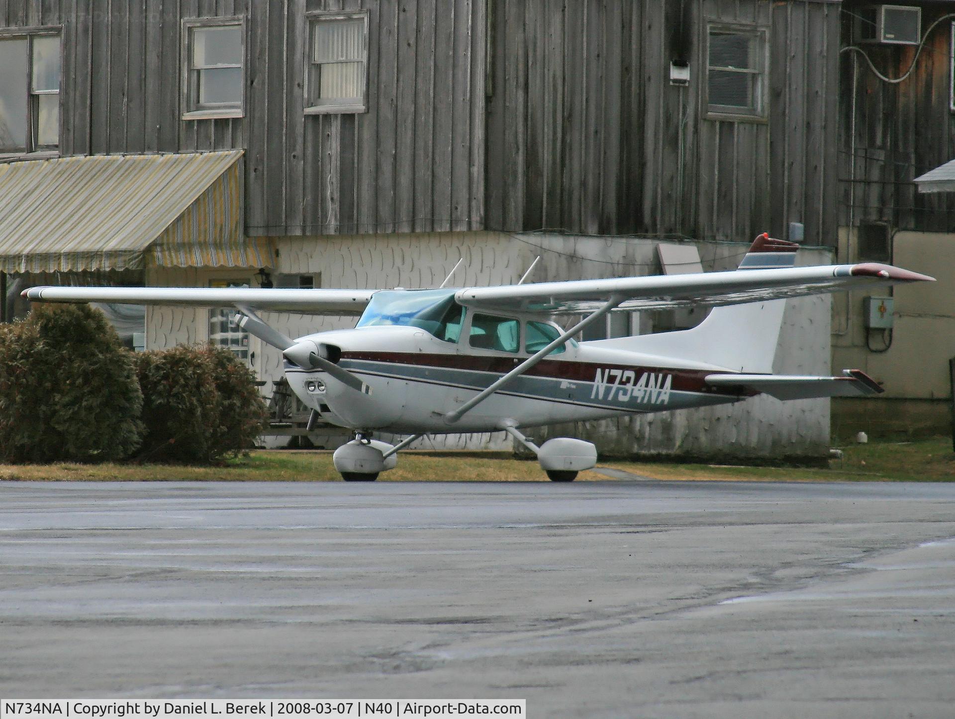 N734NA, Cessna 172N C/N 17268973, Parked out in front of the main building at beautiful Pittstown Sky Manor Airport