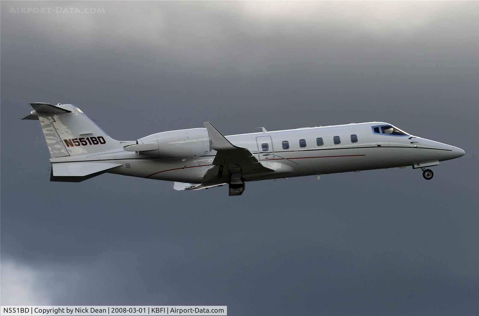 N551BD, 1995 Learjet Inc 60 C/N 062, KBFI