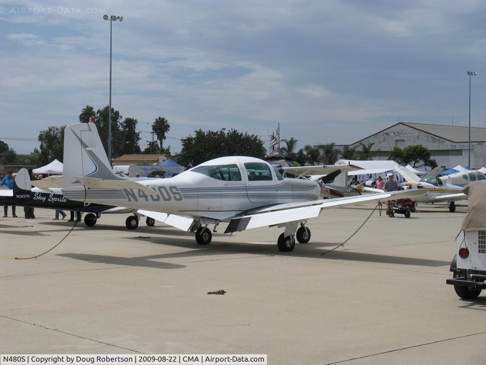 N480S, 1967 Aero Commander 200D C/N 374, 1967 Rockwell Aero Commander 200D (Meyers 200 Follow-on) , Continental IO-520 285 Hp, last year of production-20 built in 1967.